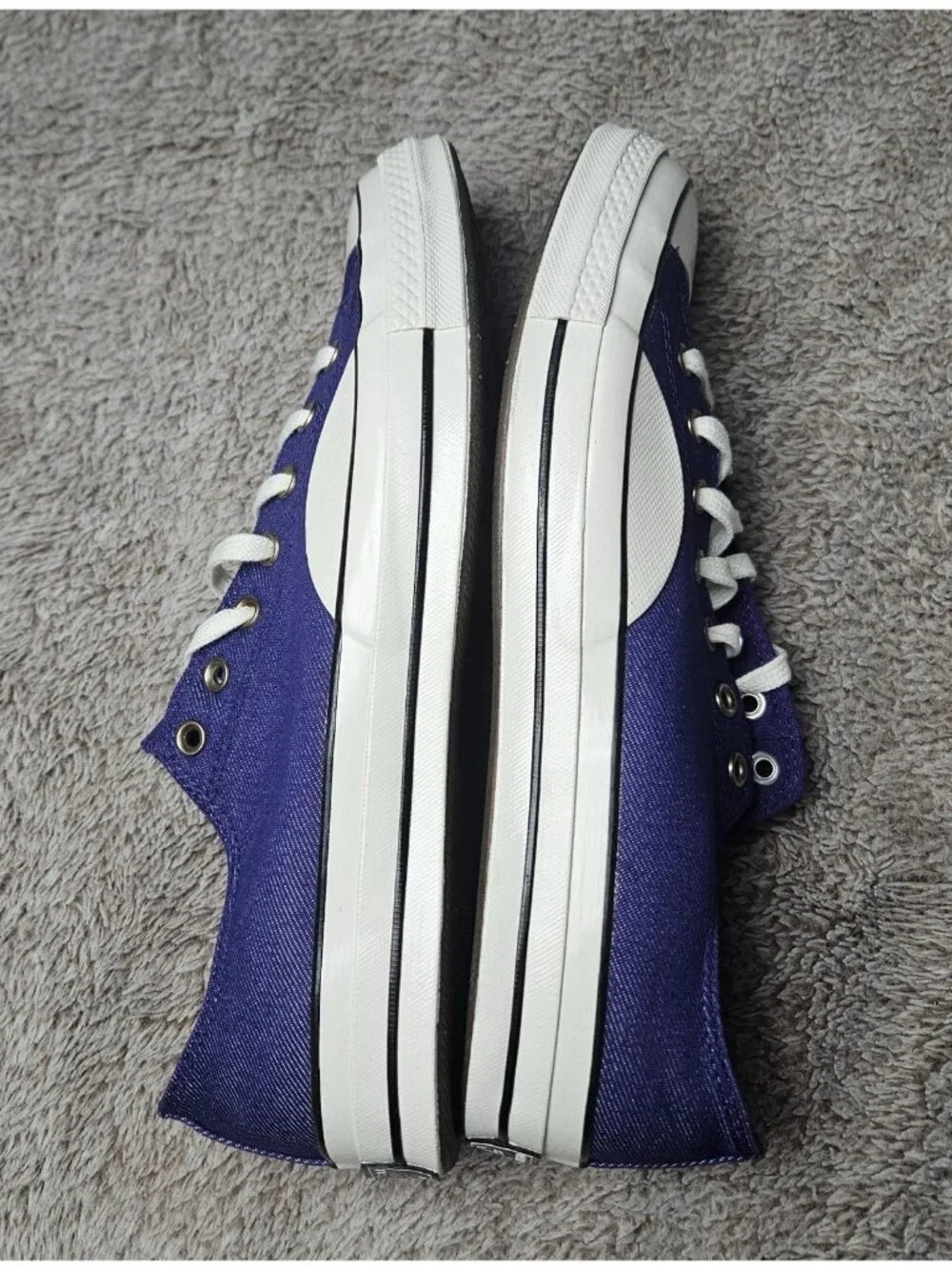 Converse Chuck Taylor 70 DENIM-All Star Ollie Patch~Court Purple M/13 W/15 Nwob - Picture 8 of 14